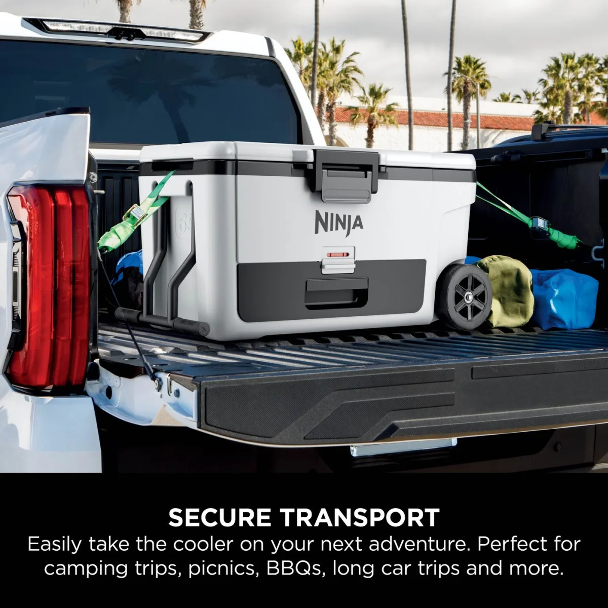 Ninja FrostVault 65QT/61L Wheeled Cooler with Dry Zone, Cloud White FB265EUUKWH