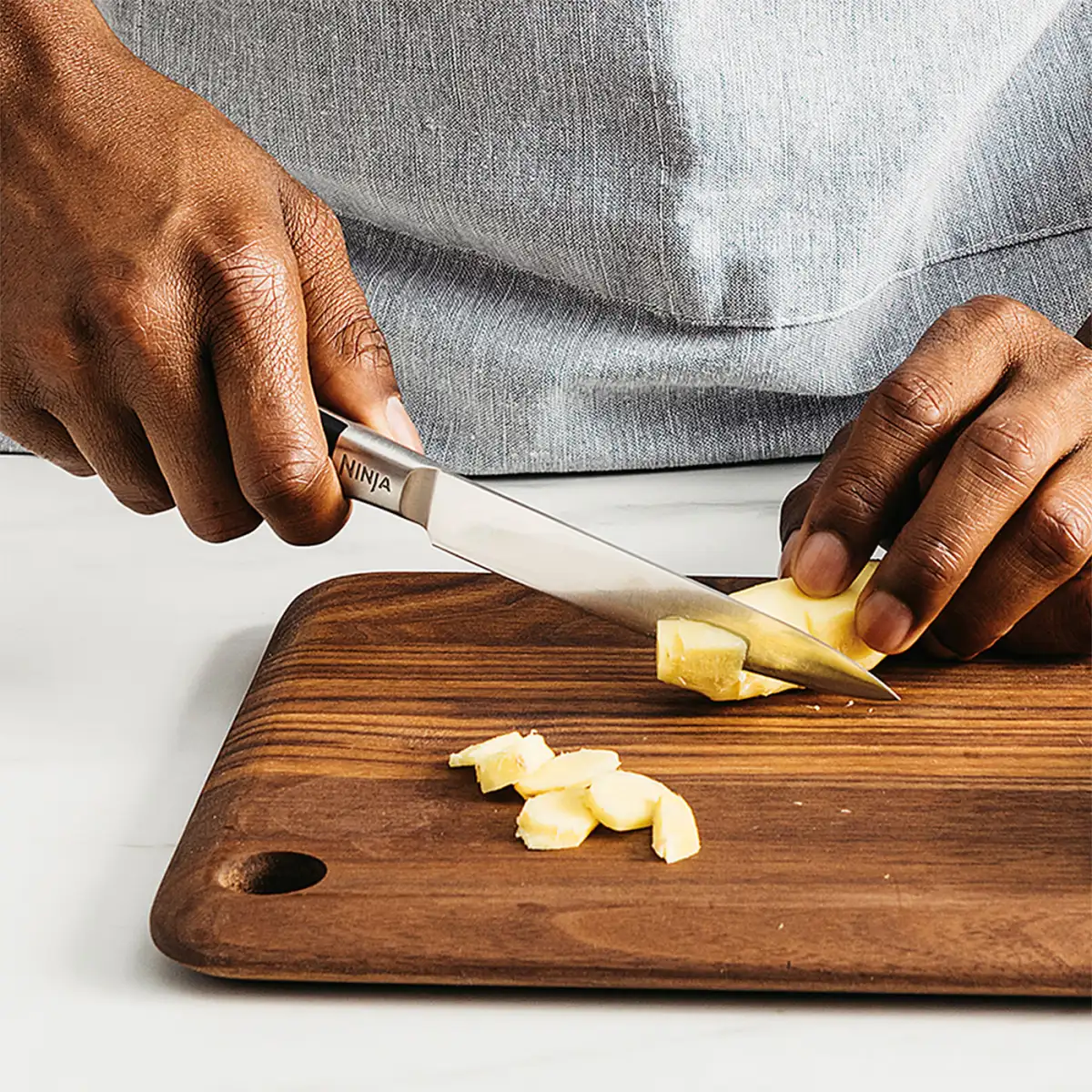 Ninja Foodi Stainless Steel Pan and Knife Block Set - C65KB6UK