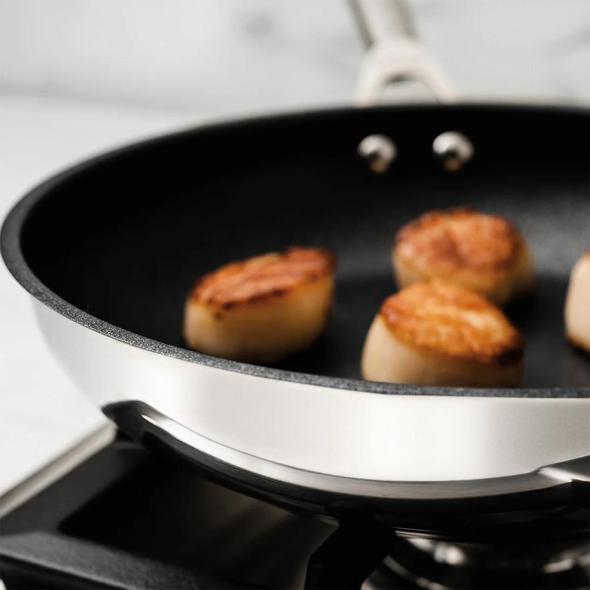 Ninja Foodi Stainless Steel Pan and Knife Block Set - C65KB6UK