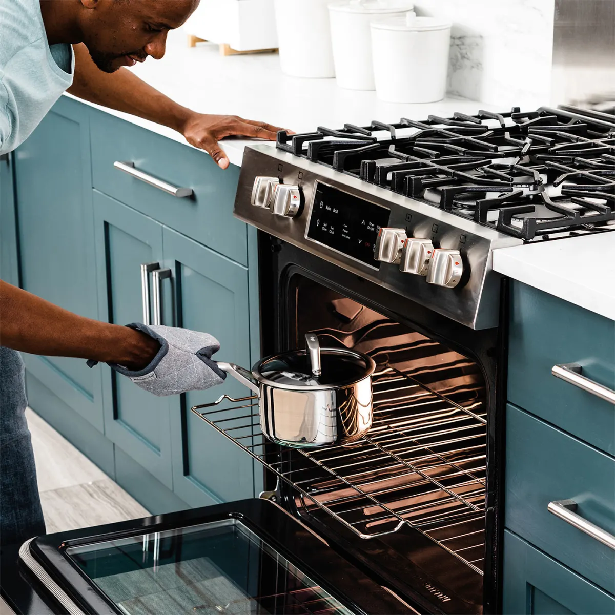 Ninja Foodi Stainless Steel Pan and Knife Block Set - C65KB6UK