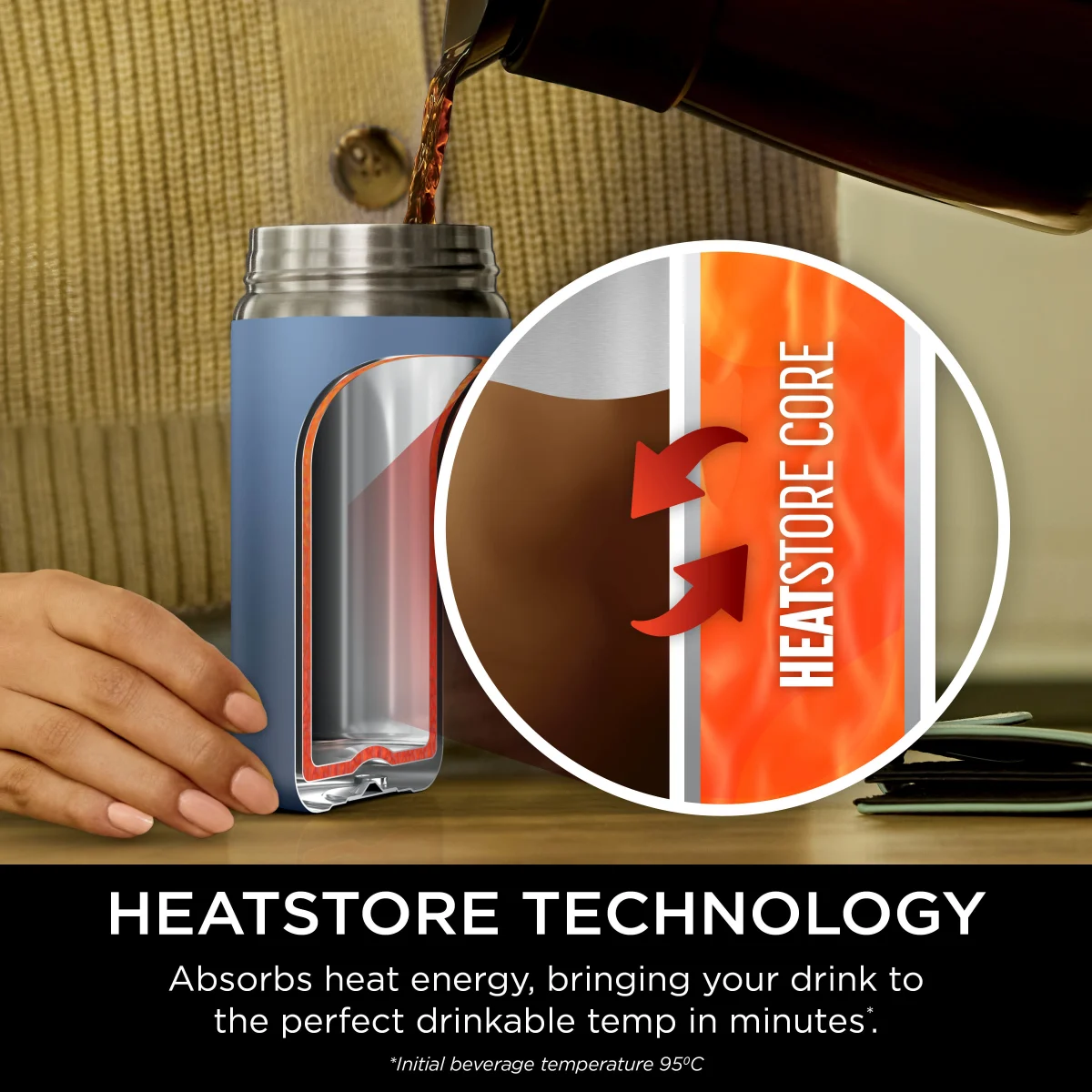 Ninja 300 ml Sip Perfect Travel Mug – Navy DW1203EUUKNV