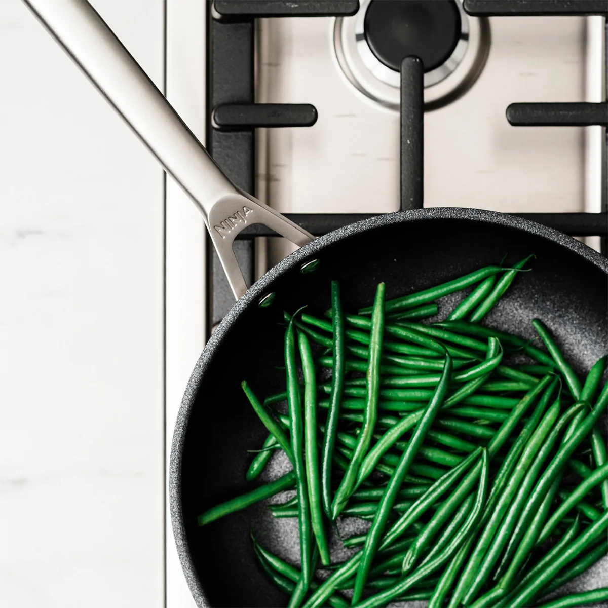 Ninja Foodi Stainless Steel Pan and Knife Block Set - C65KB6UK