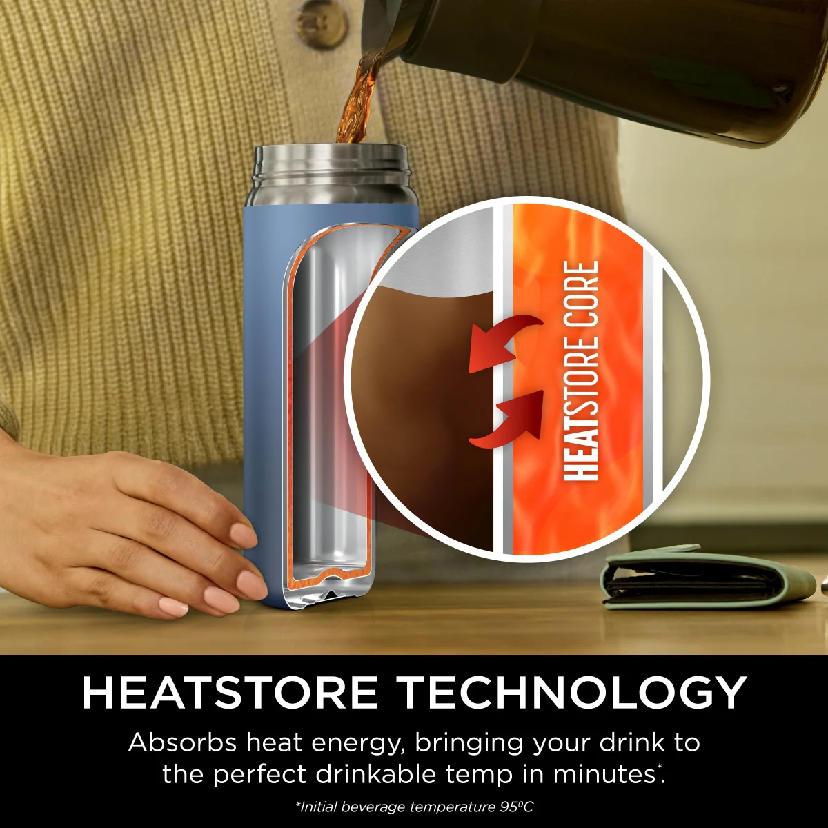 Ninja 400 ml Sip Perfect Travel Mug – Navy DW1603EUUKNV