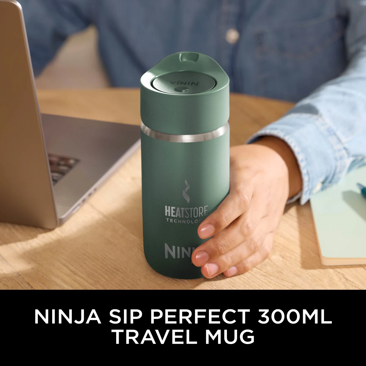 Ninja 300 ml Sip Perfect Travel Mug – Green DW1203EUUKGN