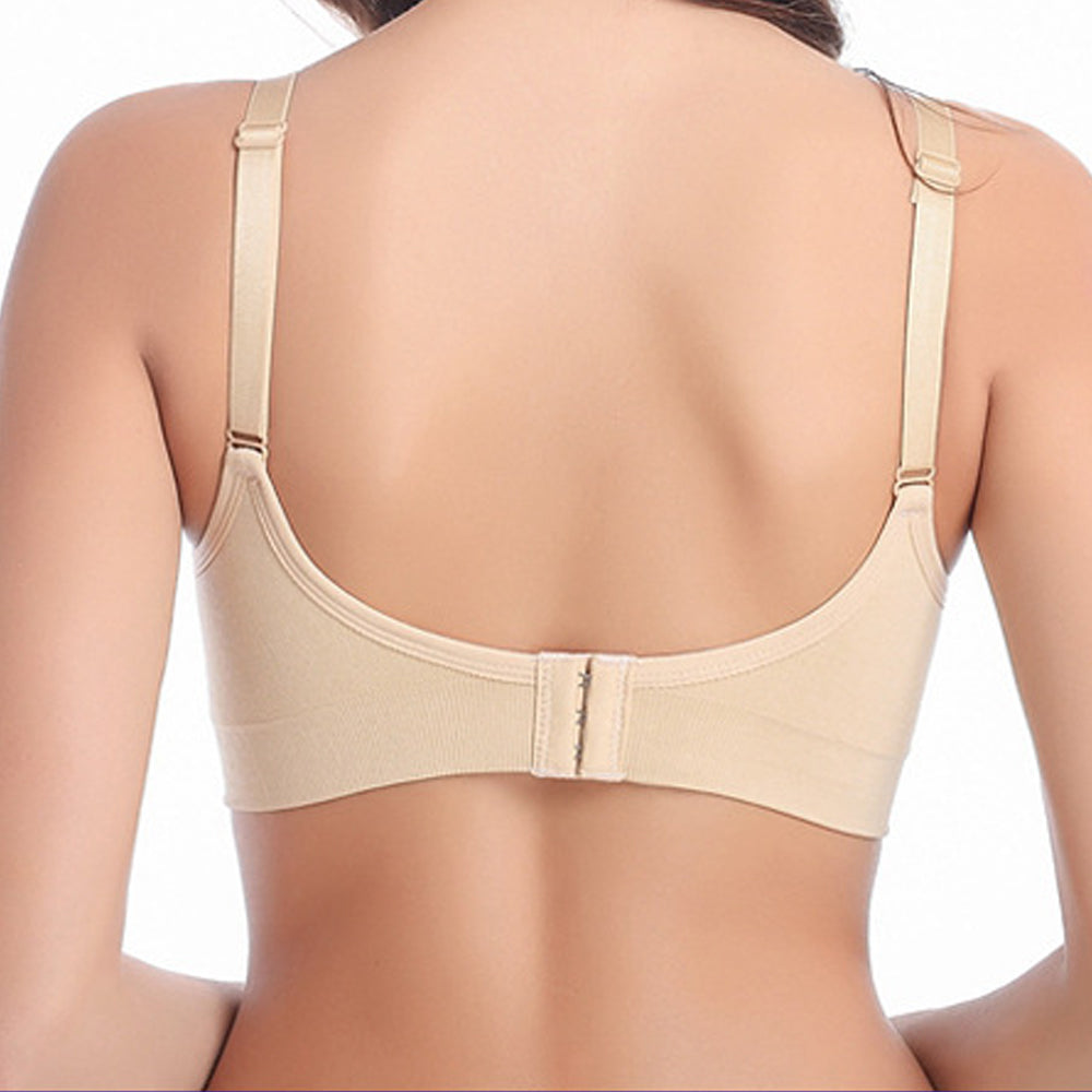 Macymars™ Wireless Front Buckle Seamless Large Size Bra