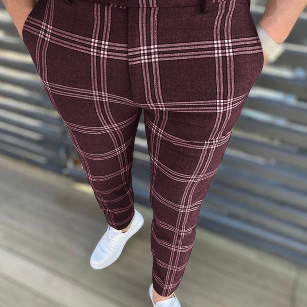 Macymars™ Men's Casual Plaid Pencil Trousers
