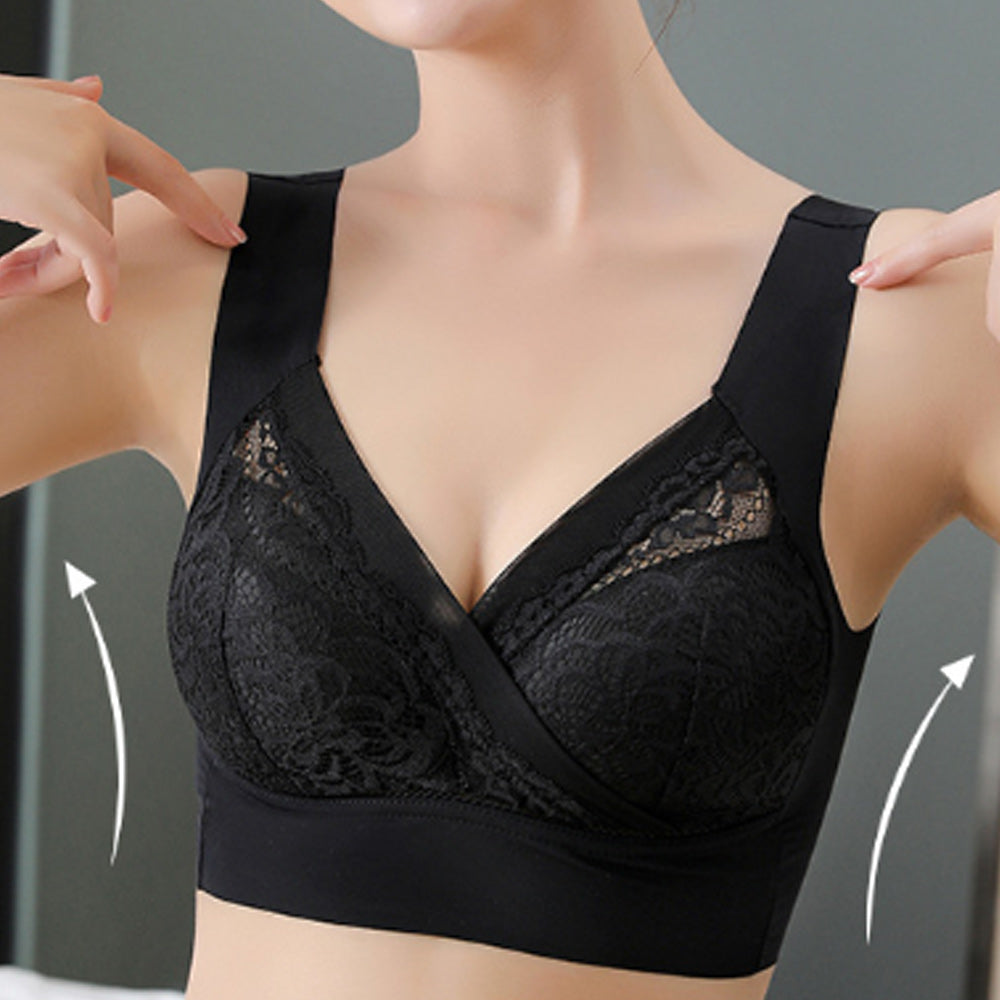 Macymars™ Lace Crossover Seamless One Piece Bra