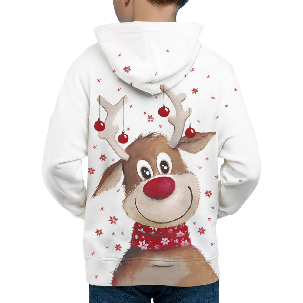 Macymars™ Christmas 3D Digital Print Hooded Sweatshirts Pullover