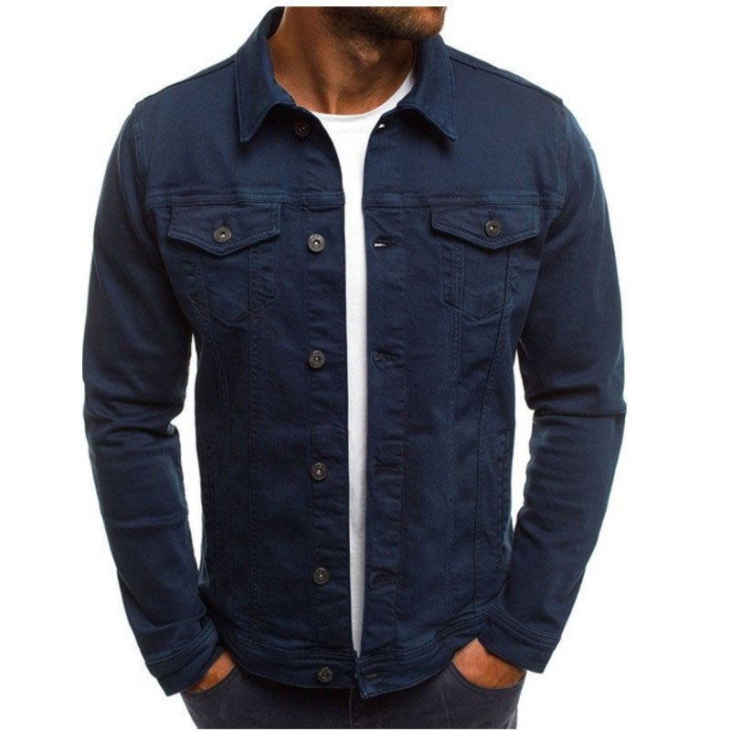 Macymars™ Men's Casual Classic Denim Trucker Jacket Slim Fit Fashion Jean Coat