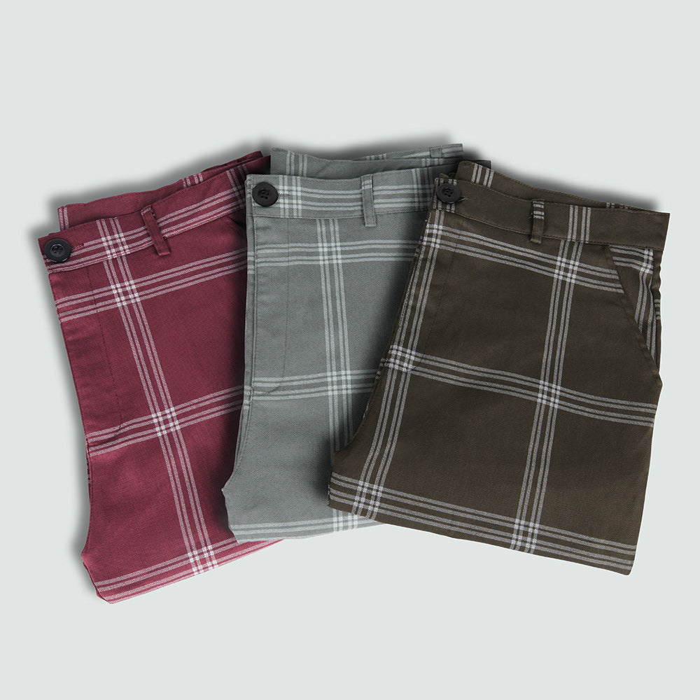 Macymars™ Men's Casual Plaid Pencil Trousers
