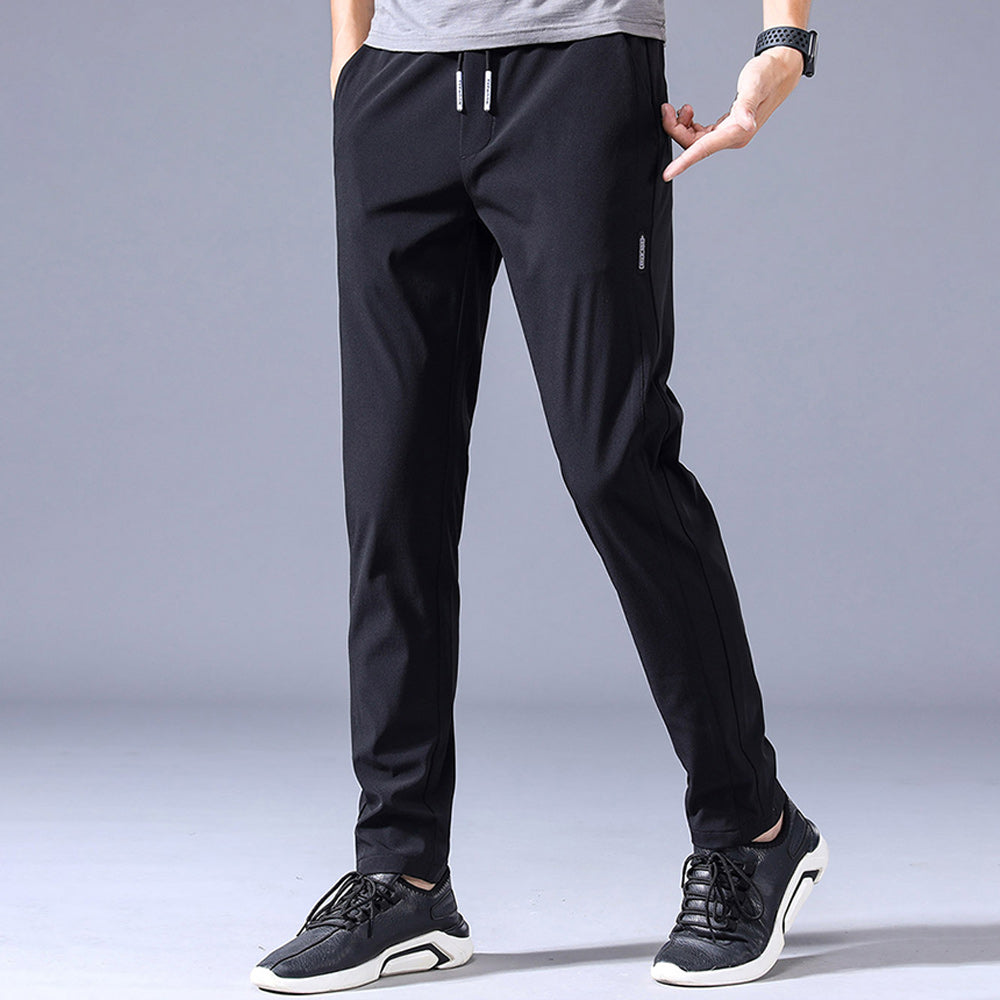 Macymars™ Men's Ice Silk Elastic Waist Drawstring Straight Trousers