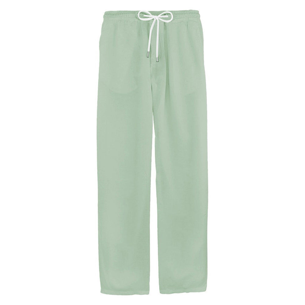 Macymars™ Men's Casual Solid Cotton Linen Waist Drawstring Trousers