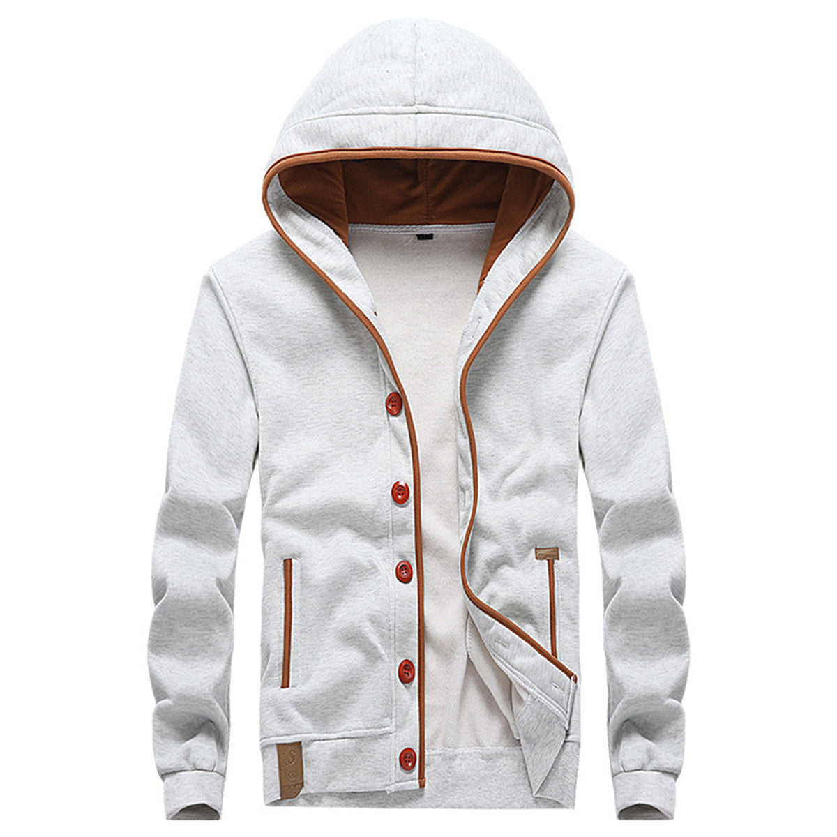 Macymars™ Men's Casual Button Hooded Sweater Jacket