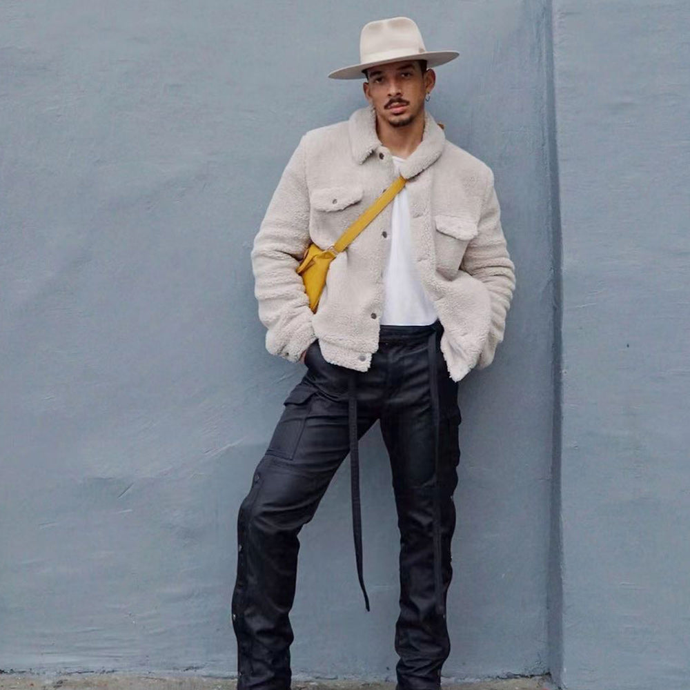 Macymars™ Men's Long Sleeve Plush Solid Color Autumn and Winter Jacket