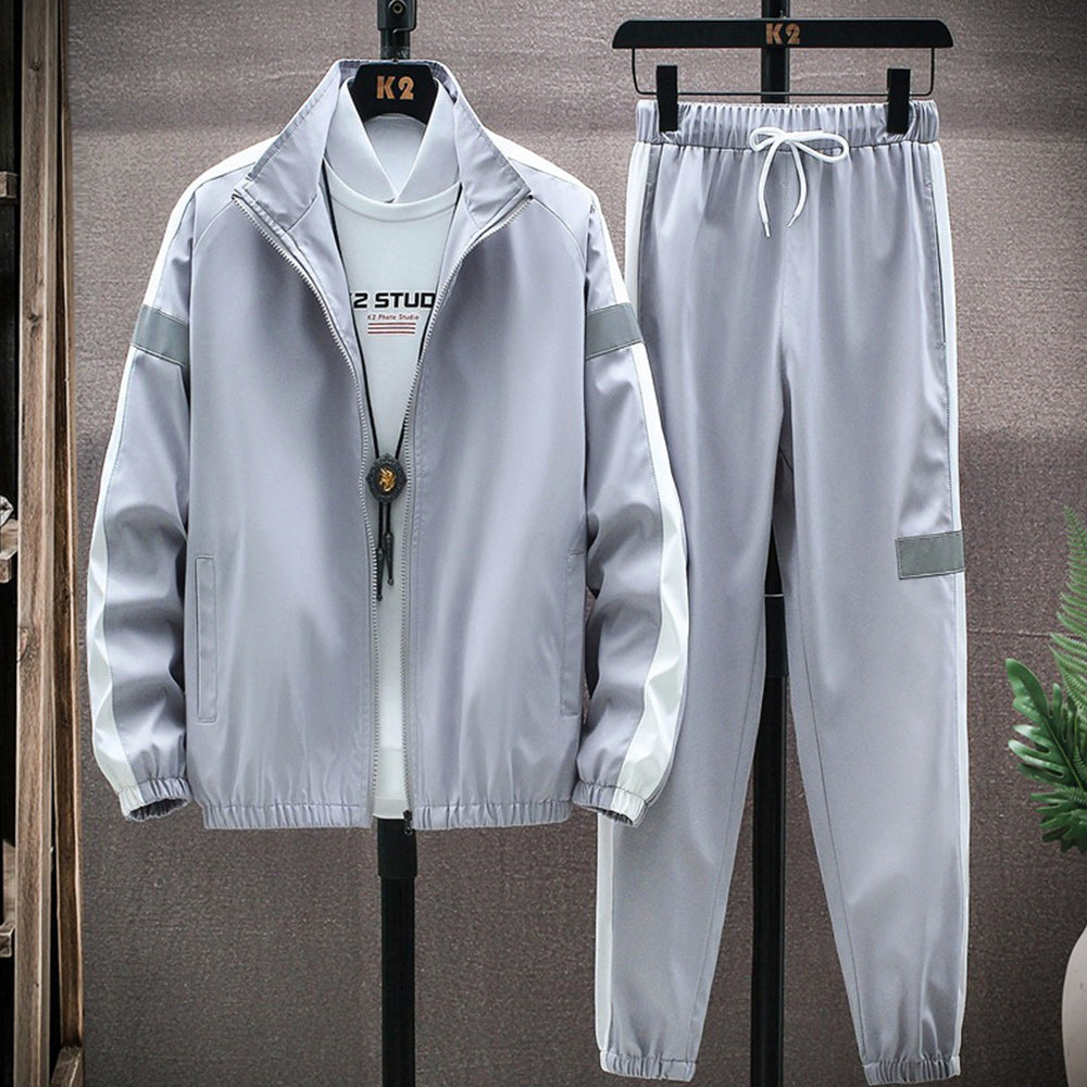 Macymars™ Men's Spring and Autumn Zipper Jacket Pants Sports Two-piece Set