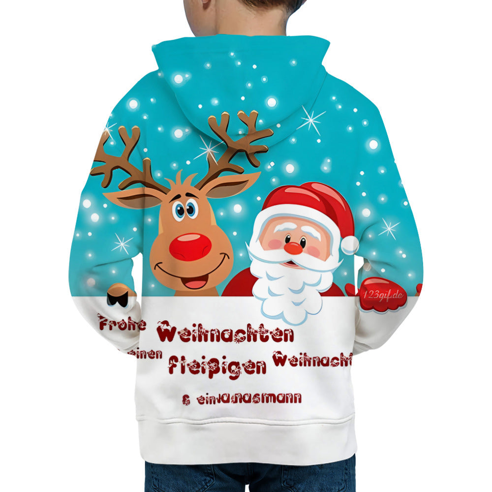 Macymars™ Christmas 3D Digital Print Hooded Sweatshirts Pullover