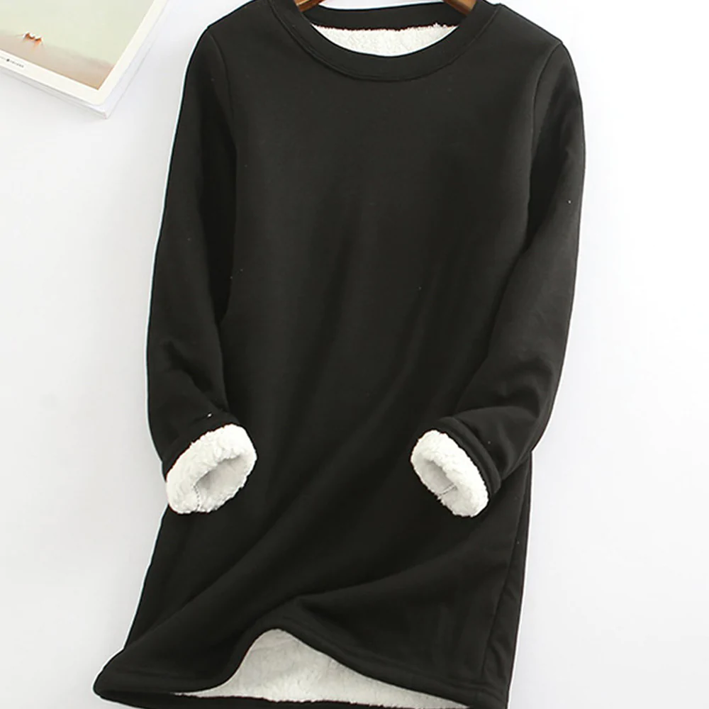 Macymars™ Warm Women T-Shirt Fleece Lined Thermal Tops