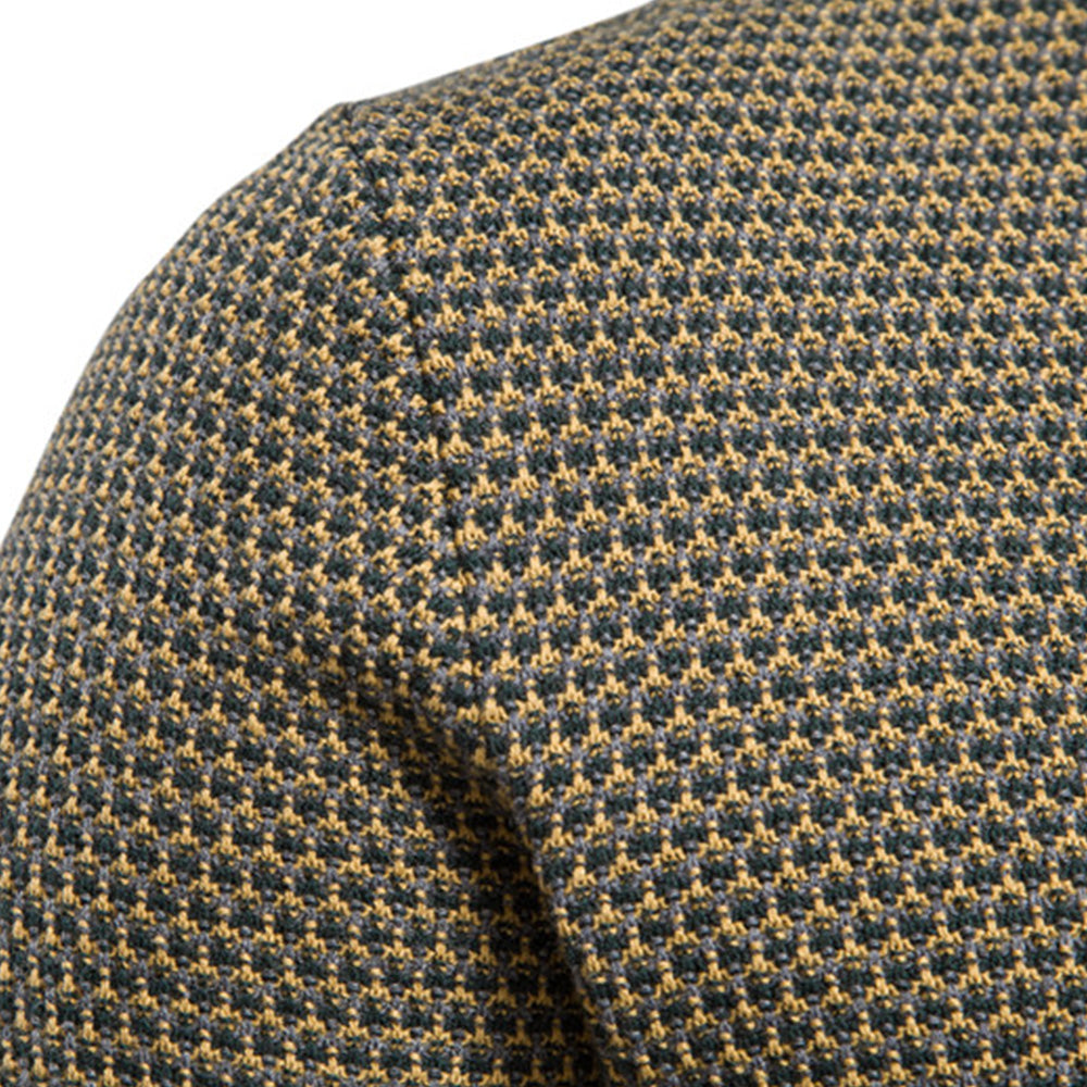 Macymars™ Men's Long Sleeve Crew Neck Colorblock Pullover Sweater