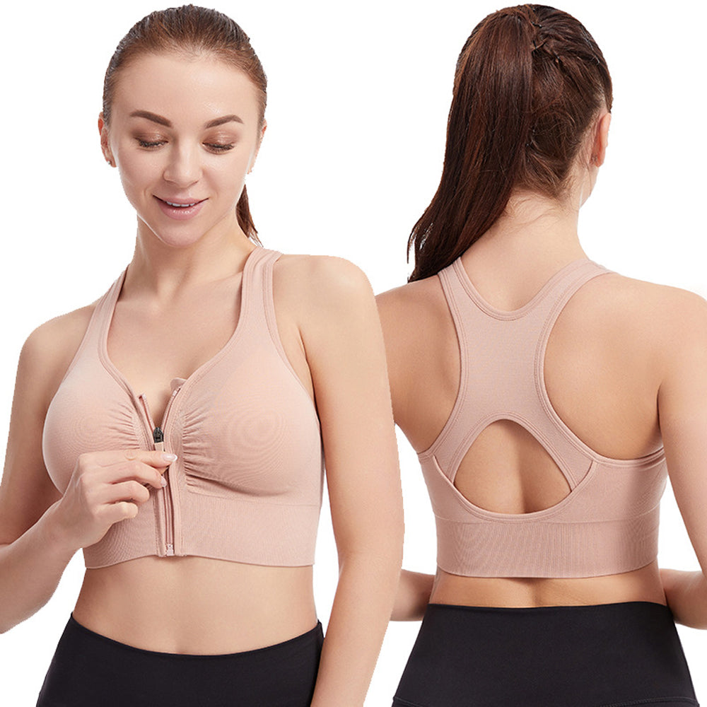 Macymars™ Yoga Beauty Back Zip Sports Bra