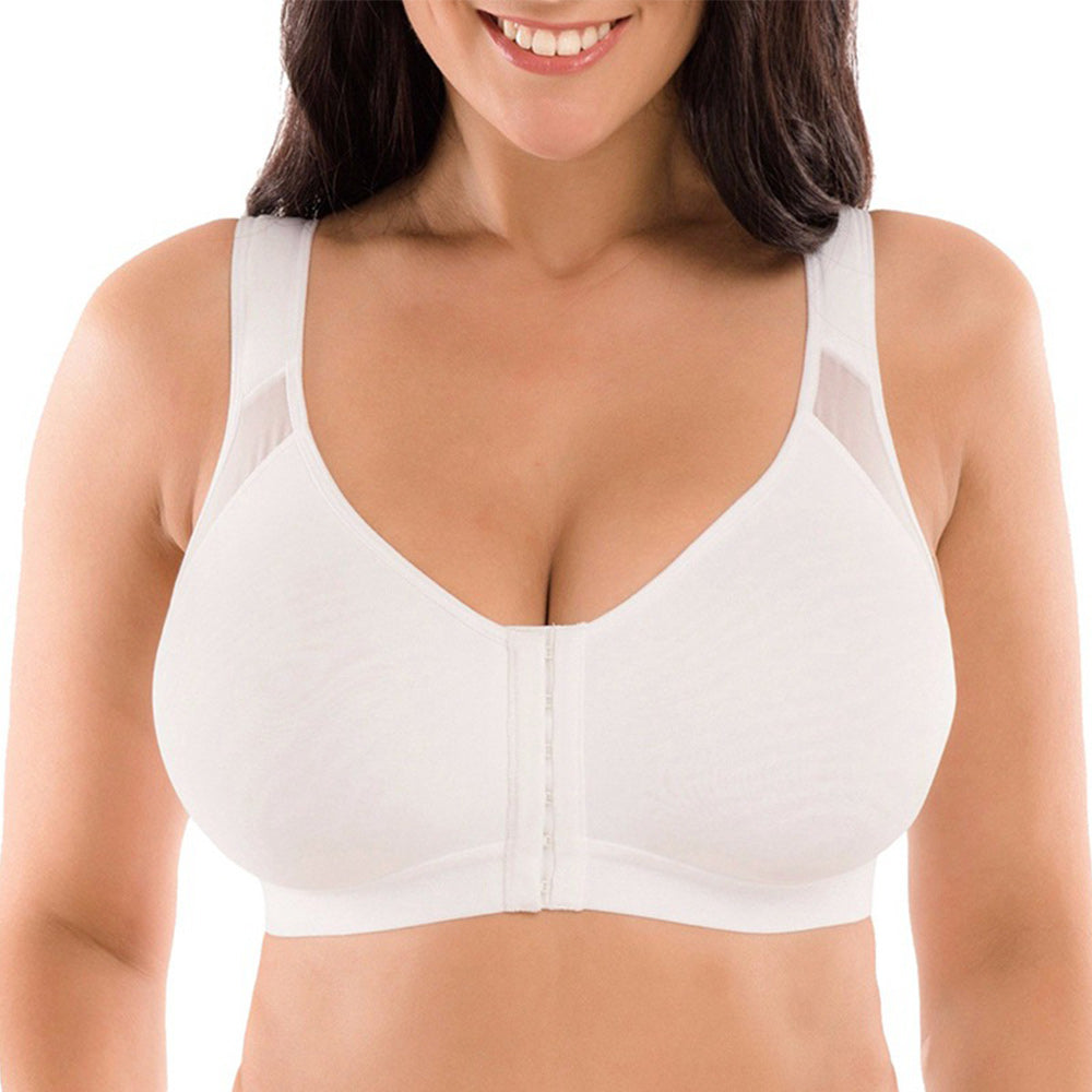 Macymars™ Women's Front Closure Sports Correction Bra Without Steel Rings Without Chest Pad