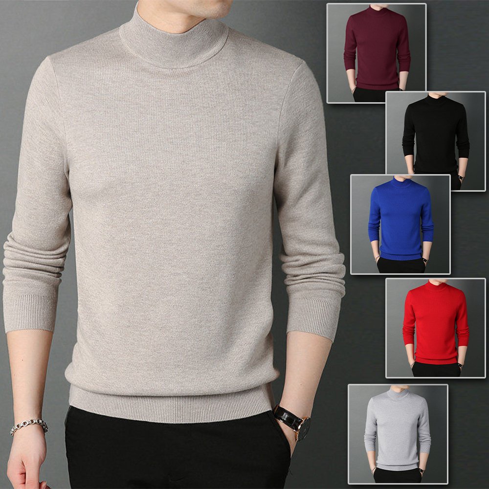 Macymars™ Men's Half Turtleneck Sweater