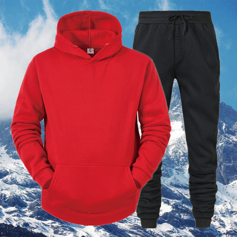 Macymars™ Men's Thick Sweater Trousers Sports Two Piece Set