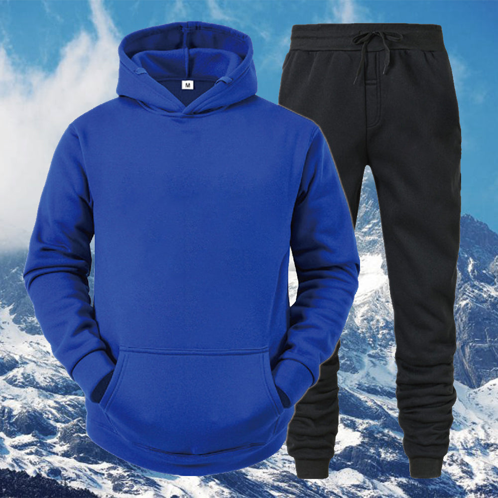 Macymars™ Men's Thick Sweater Trousers Sports Two Piece Set