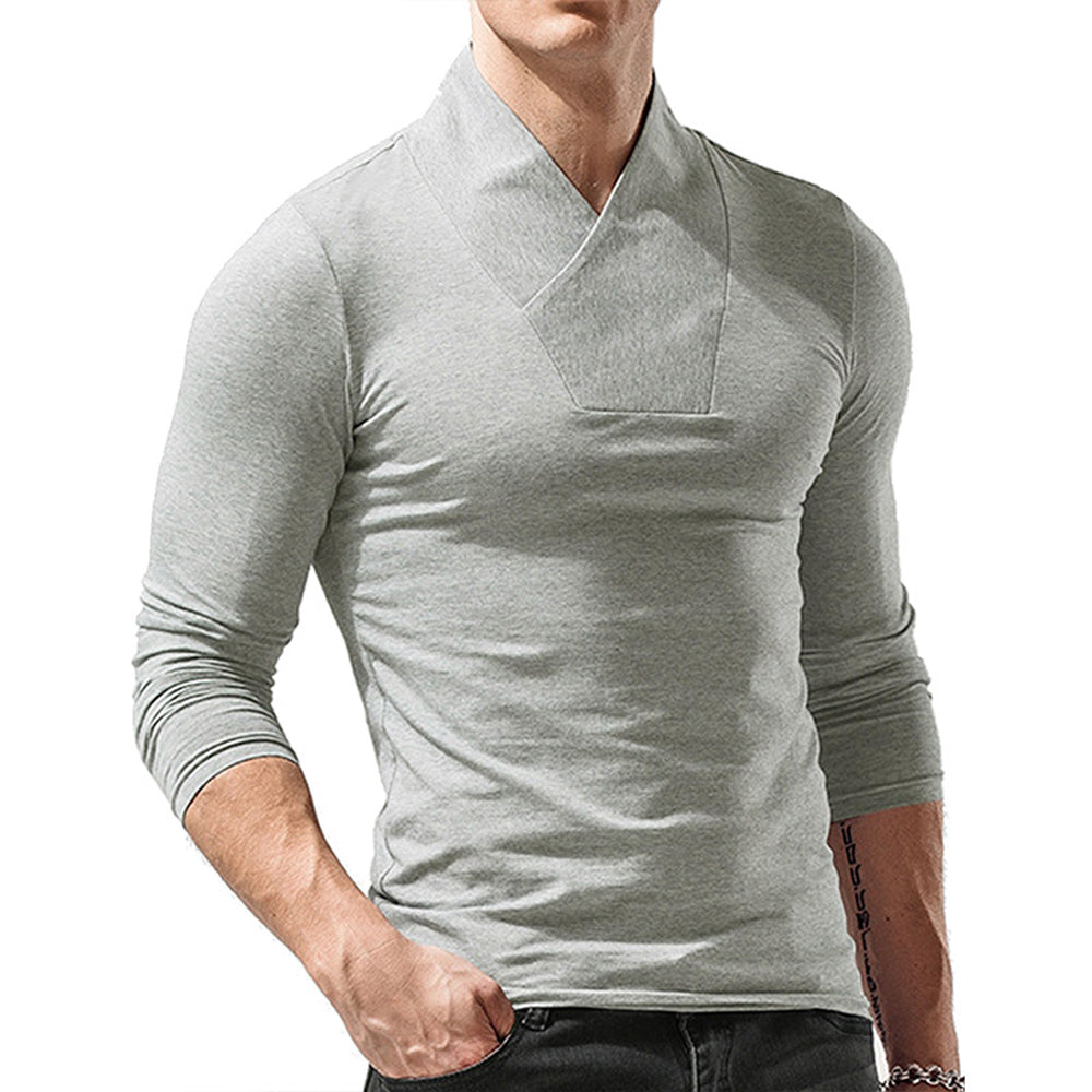 Macymars™ Men's Cross V-neck Long Sleeved T-shirt
