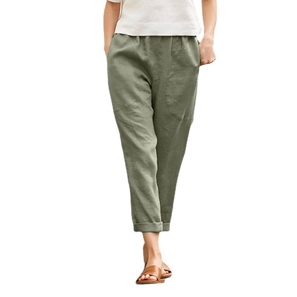Macymars™ Women's Loose Solid Cotton Linen Pants
