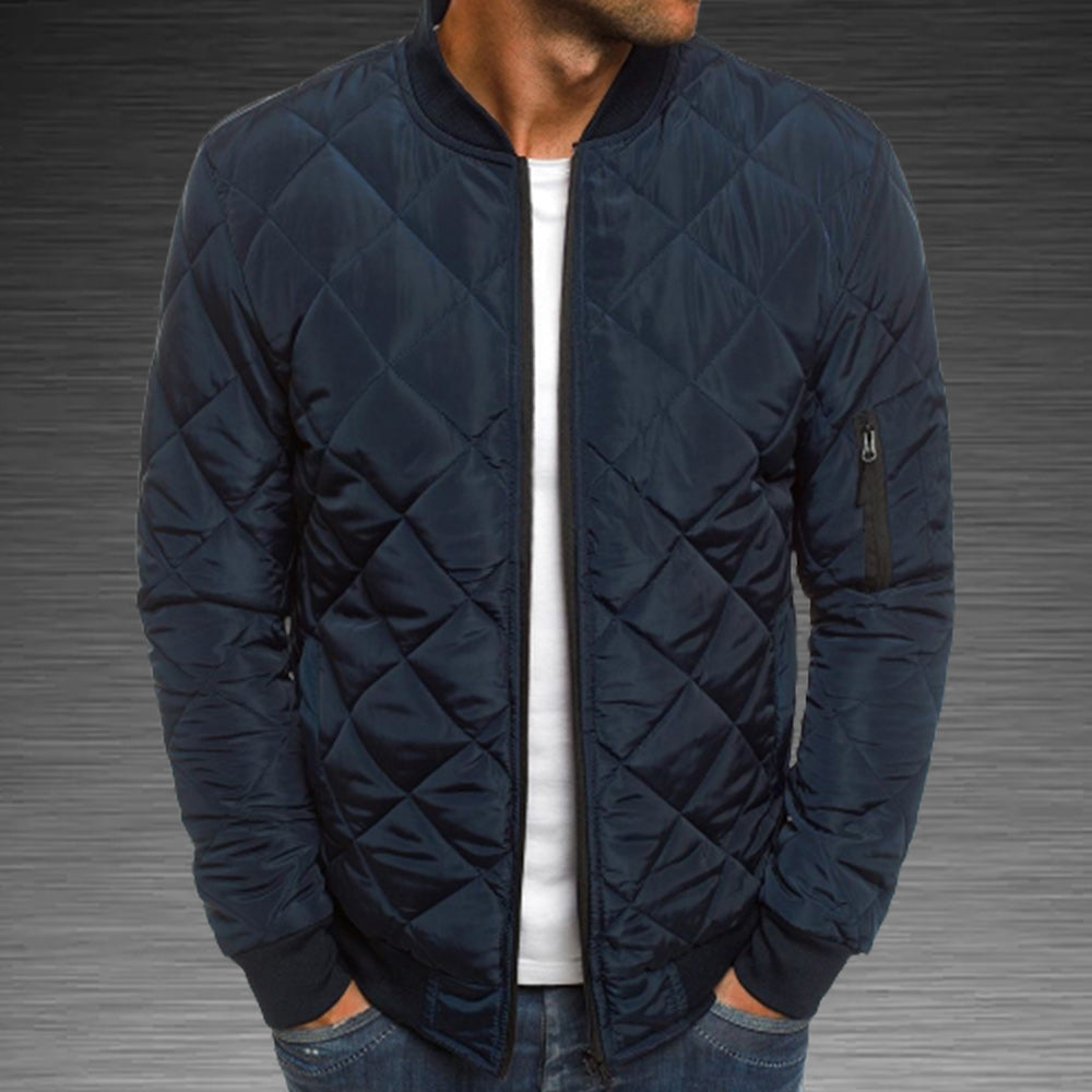 Macymars™ Men's Lingge Stand Up Collar Zipper Cotton Coat