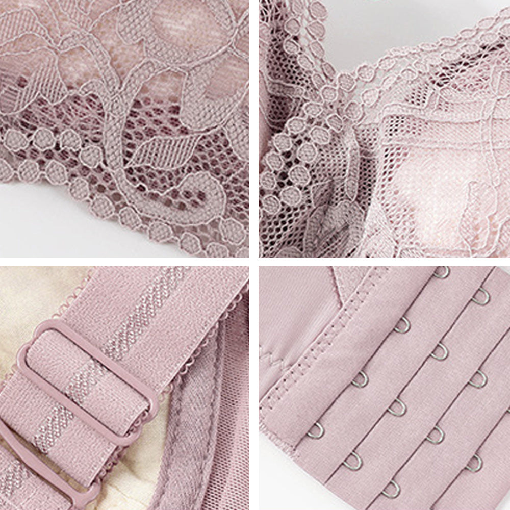 Macymars™ Women's Lace No Underwire Ultra Large Size Push Up Bra