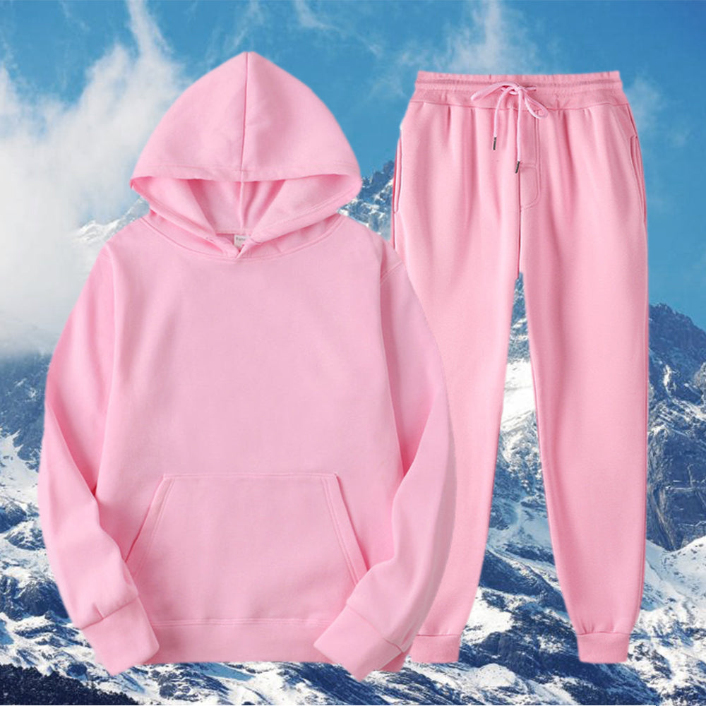 Macymars™ Men's Thick Sweater Trousers Sports Two Piece Set