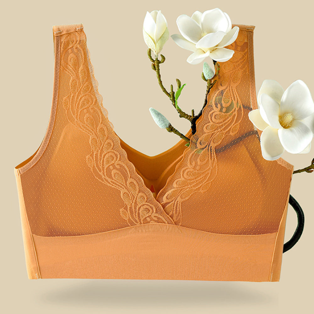 Macymars™ Large size seamless non-wired latex bra