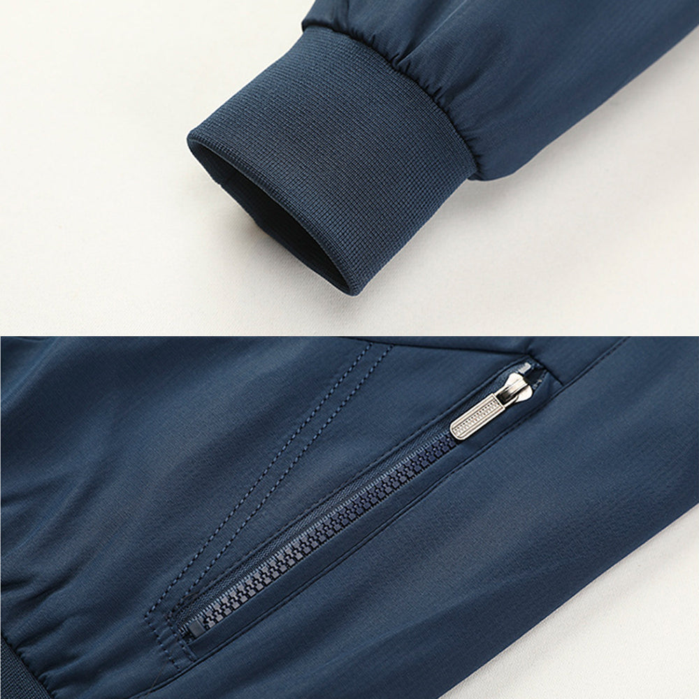 Macymars™ Men's Plus Size Stand Collar Zip Thin Jacket