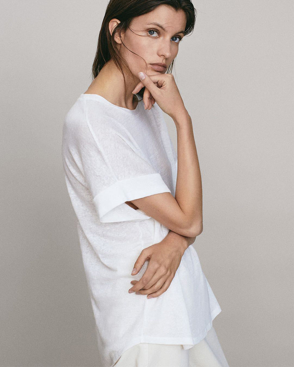 Macymars™ Women's Summer Thin Solid Color Loose Short Sleeve T-Shirt