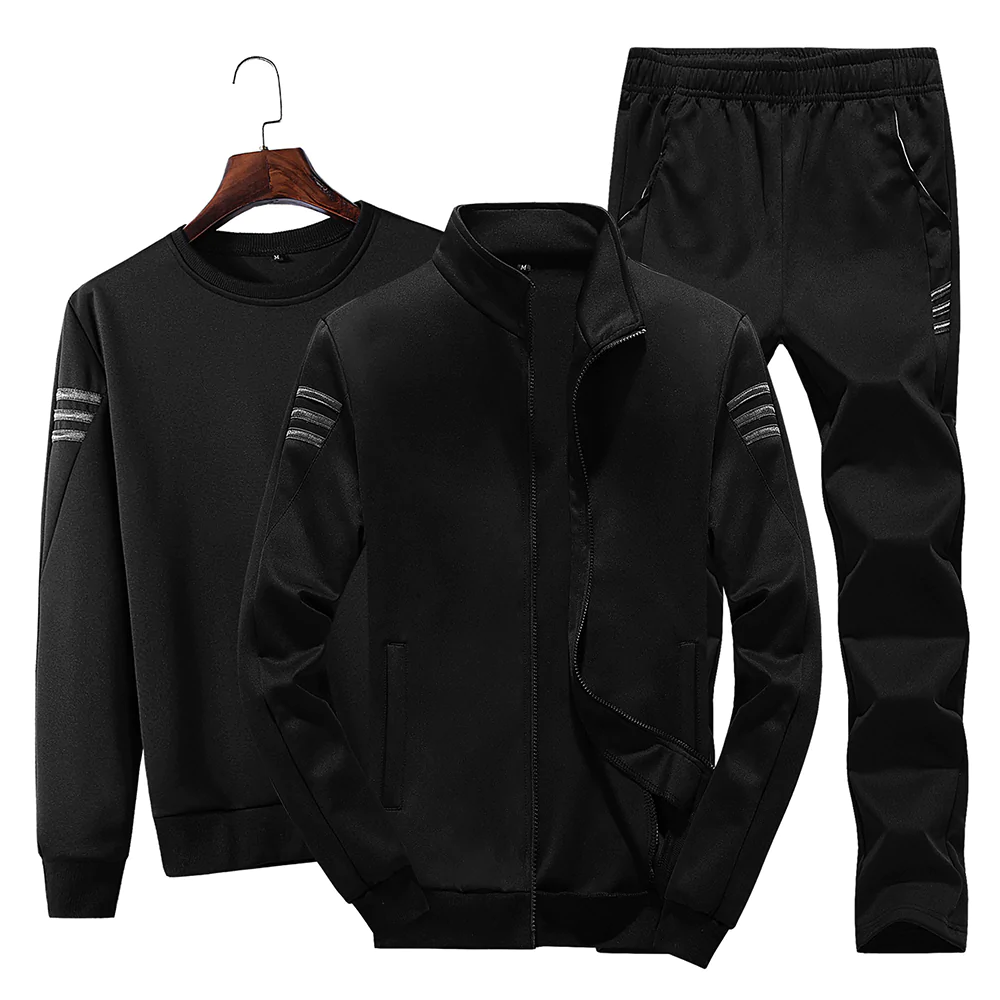 Macymars™ 3pc Men Solid Casual Sports Set