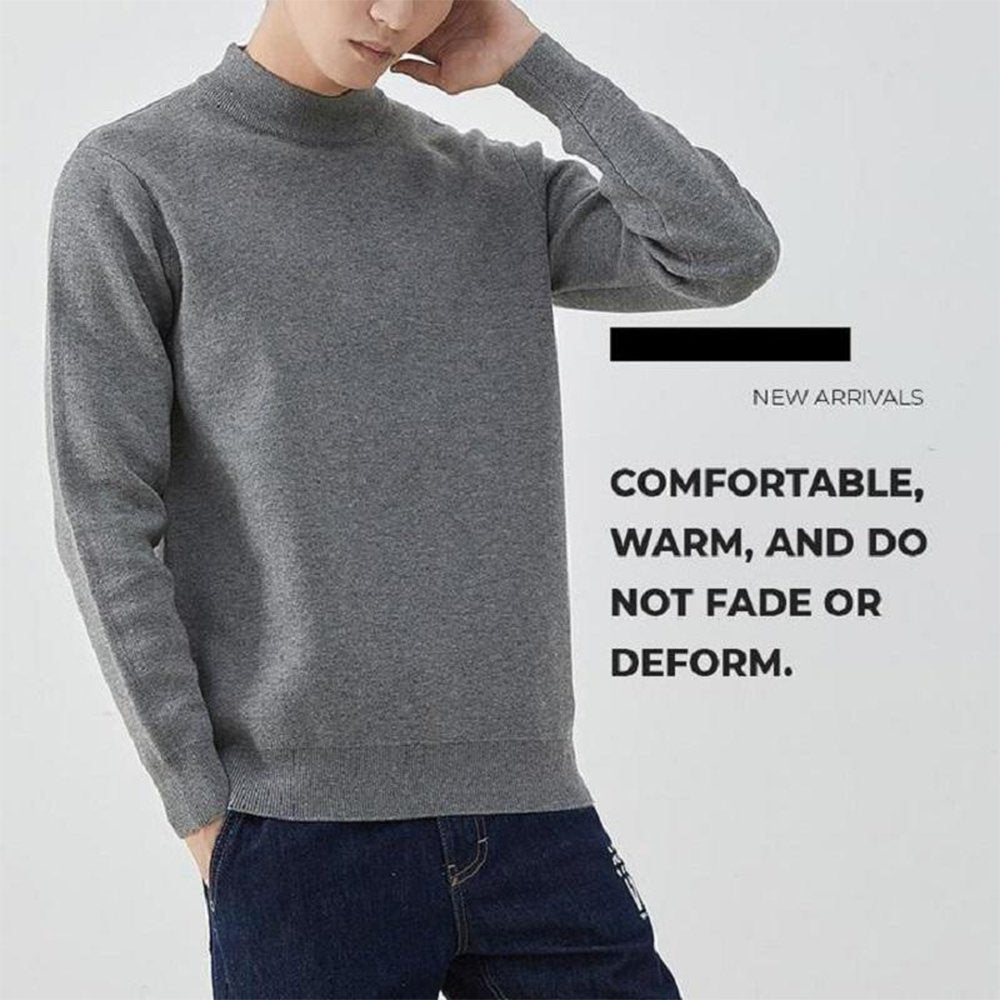 Macymars™ Men's Half Turtleneck Sweater
