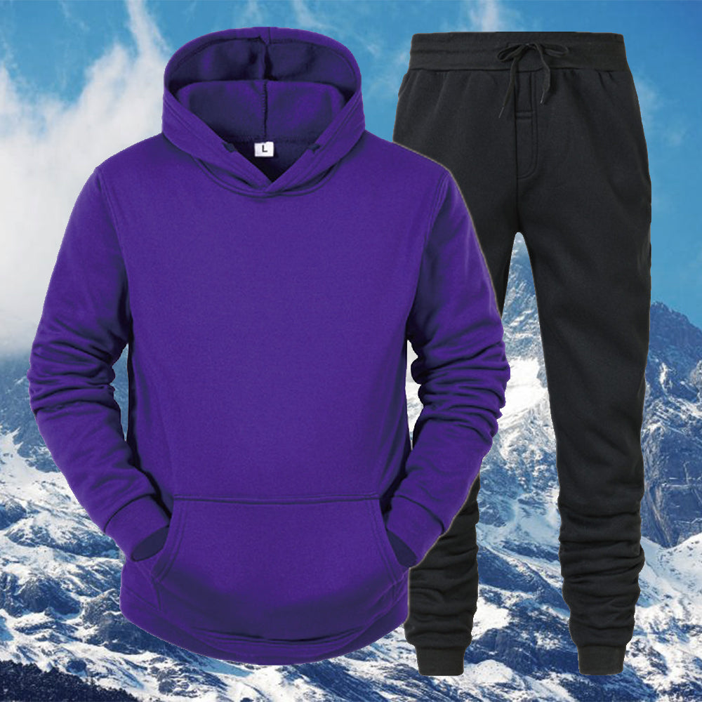 Macymars™ Men's Thick Sweater Trousers Sports Two Piece Set