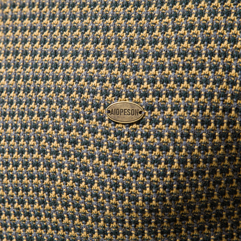 Macymars™ Men's Long Sleeve Crew Neck Colorblock Pullover Sweater