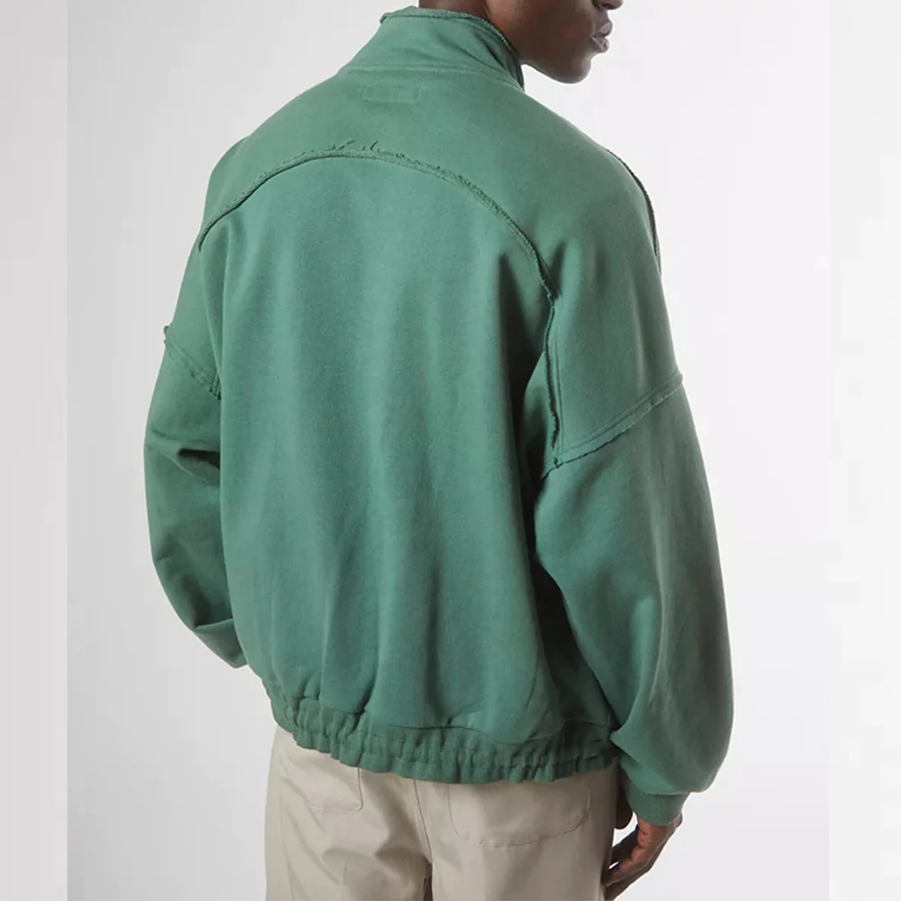 Macymars™ Men's Long Sleeve Stand Collar Pullover Zip Sweatshirt