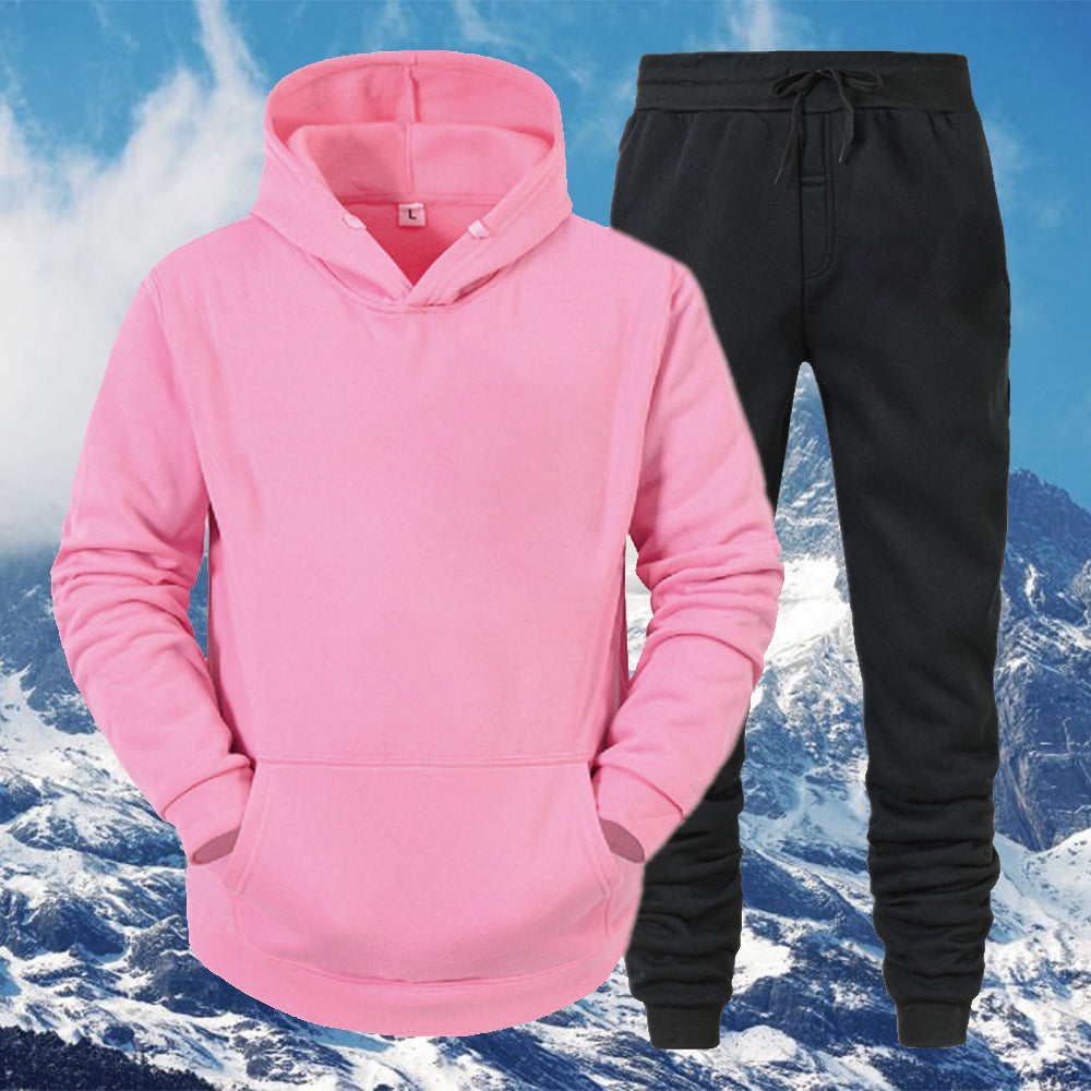 Macymars™ Men's Thick Sweater Trousers Sports Two Piece Set