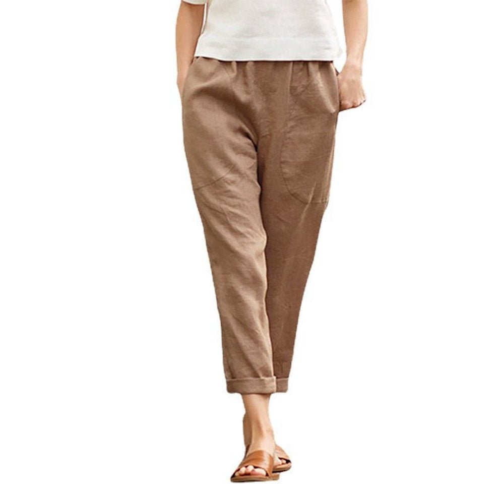 Macymars™ Women's Loose Solid Cotton Linen Pants