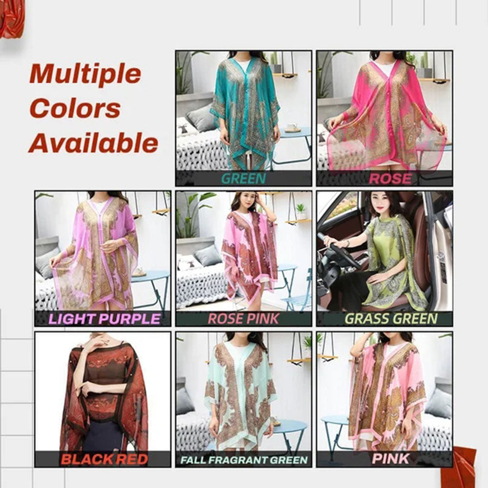 Macymars™ Versatile Sun Protection Chiffon Shawl