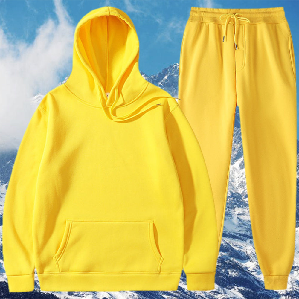 Macymars™ Men's Thick Sweater Trousers Sports Two Piece Set