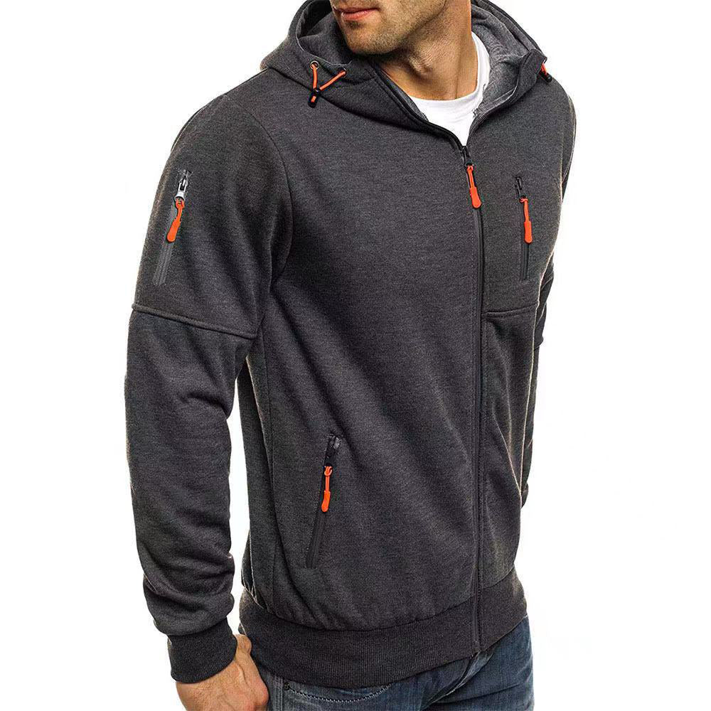 Macymars™ Men's Zipper Hooded Cardigan Sweatshirt Jacket