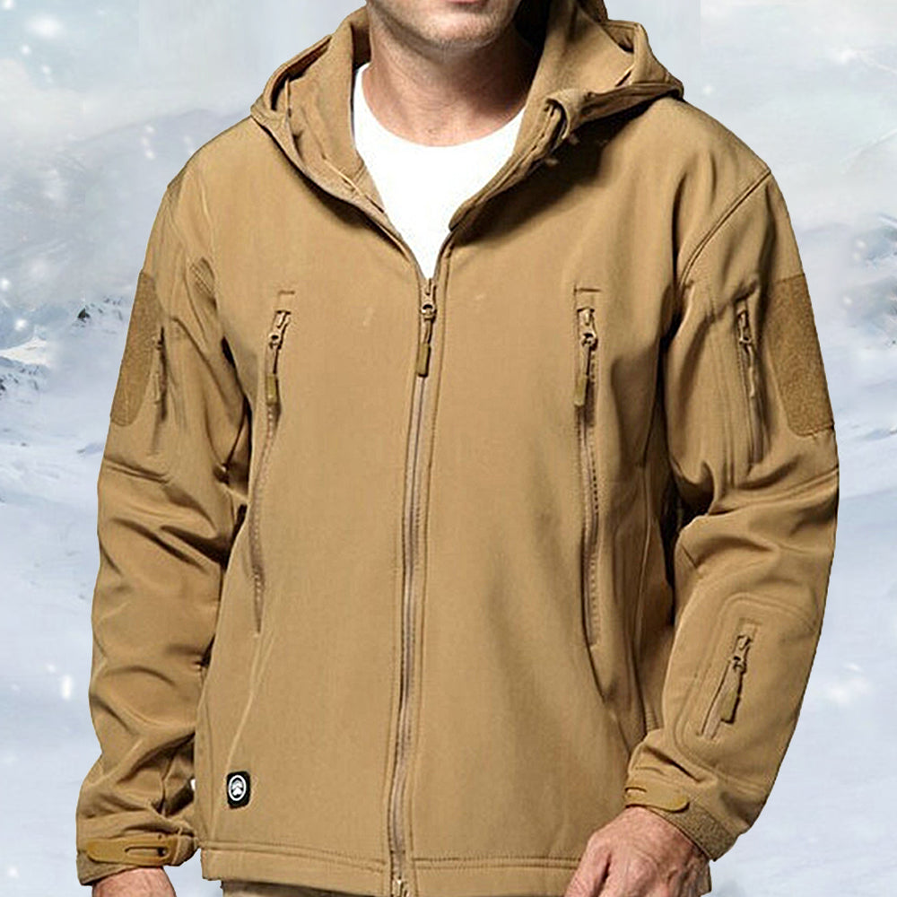 Macymars™ Men's Tactical Hooded Softshell Military Jacket Coat
