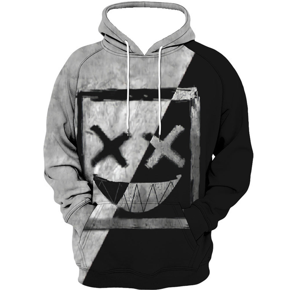 Macymars™ Men's Round Neck Smiley Series 3D Digital Printing Hoodie Sweater Pullover