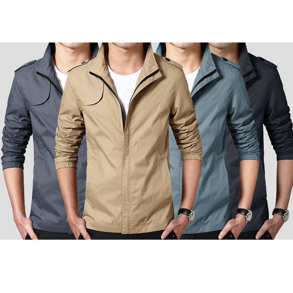 Macymars™ Men's Stand Collar Jacket Casual Spring Bomber Jacket
