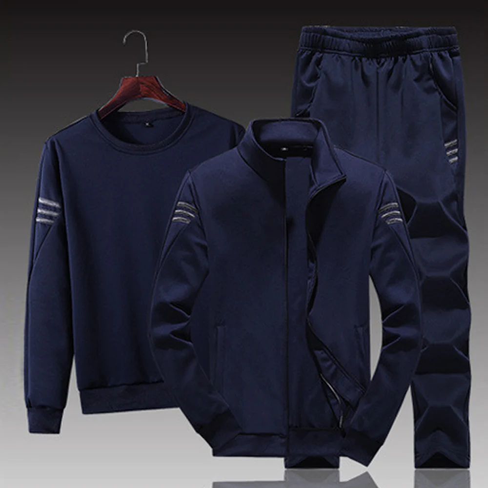 Macymars™ 3pc Men Solid Casual Sports Set