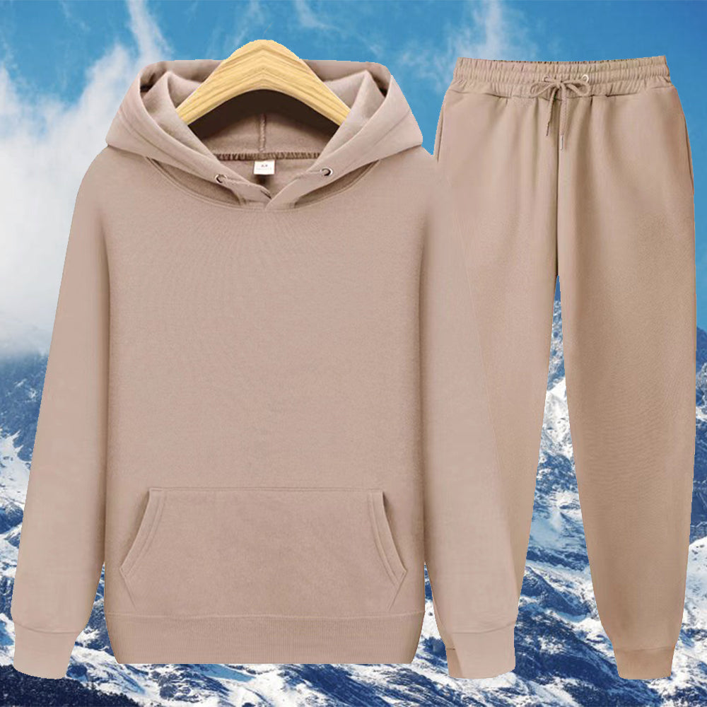 Macymars™ Men's Thick Sweater Trousers Sports Two Piece Set